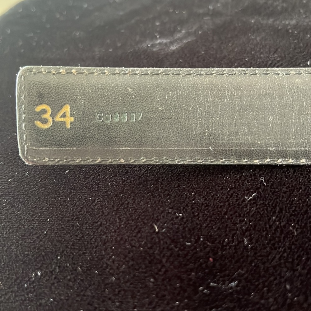 Minimalist Dior buckle with reversible black and brown belt size 34 - Picture 9 of 12